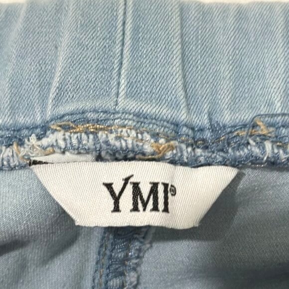 YMI Womens Distressed Jogger Jeans Size 1X Light Blue - Picture 5 of 9
